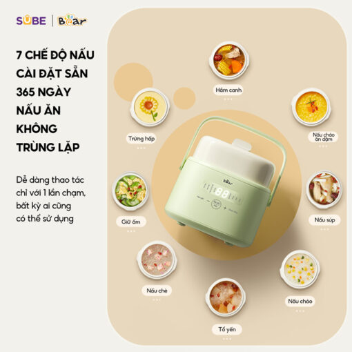 Nồi nấu chậm Bear 1L SB-NNC10