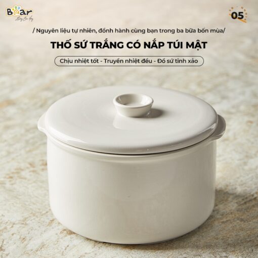 Chất liệu thố sứ nồi nấu chậm an toàn