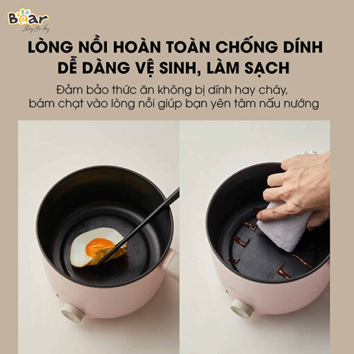 Nồi điện đa năng Bear 1.2L DRG-C12K1