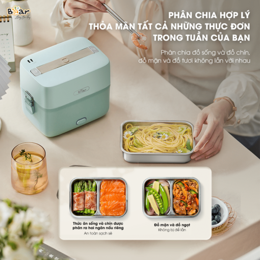 Hộp Cơm Điện Bear SB-HC12L