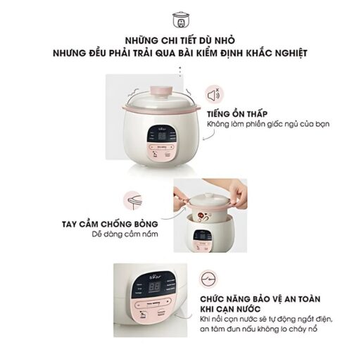 Nồi nấu chậm Bear 0.8L SUBE001