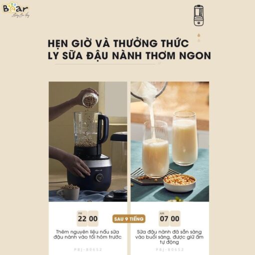 Máy làm sữa hạt Bear 1.5L PBJ-B06S2
