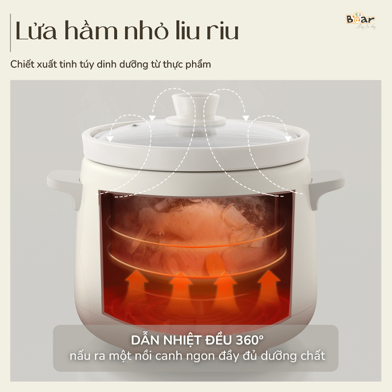 Nồi nấu chậm giữ trọn hương vị và dưỡng chất quý giá của thực phẩm