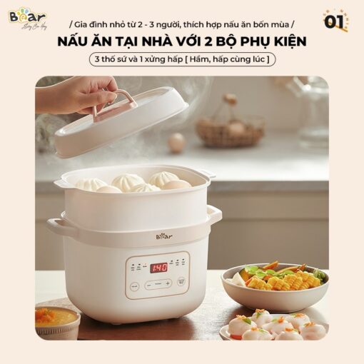 Nồi nấu chậm Bear 1.6L SB-NNC16