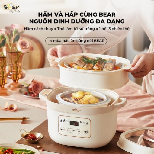 Nồi nấu chậm Bear 1.6L SB-NNC16