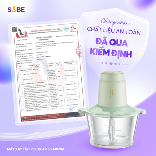 Chất liệu an toàn tiếp xúc thực phẩm, dễ dàng vệ sinh, không bám mùi
