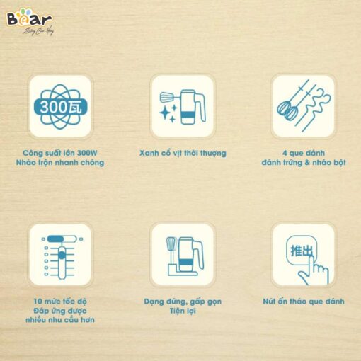 máy đánh trứng bear HM-B01V1