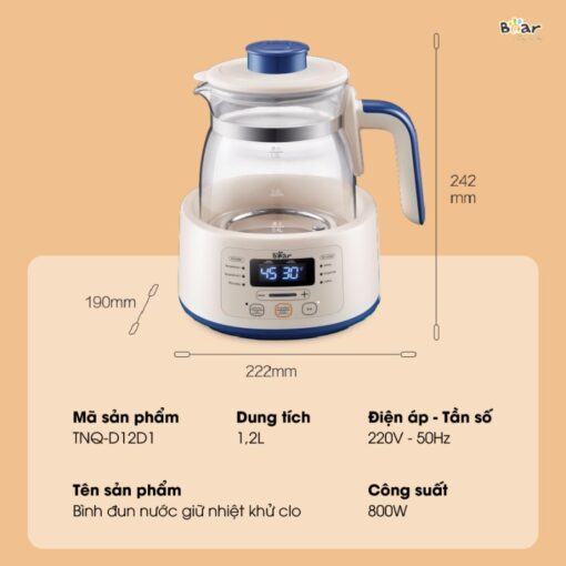 máy hâm sữa bear TNQ-D12D1