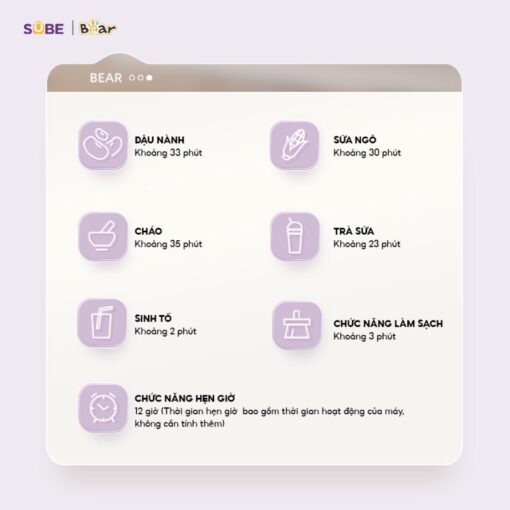máy làm sữa hạt Bear 0.6L SB-SH06D