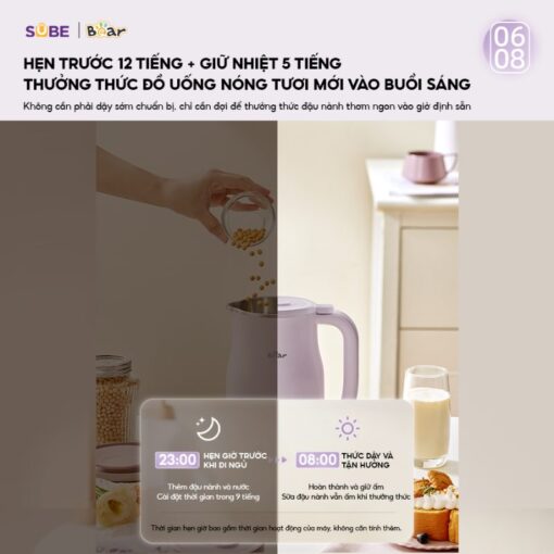 máy làm sữa hạt Bear 0.6L SB-SH06D