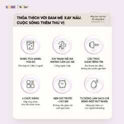 máy làm sữa hạt Bear 0.6L SB-SH06D