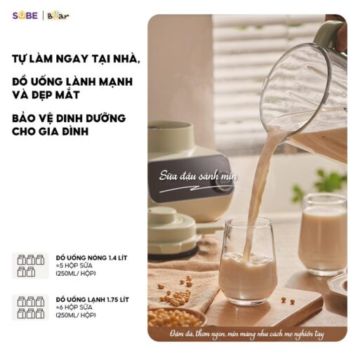 Máy làm sữa hạt Bear 1.75L SB-SH17V