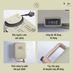 Thiết kế tỉ mỉ, ấn tượng của máy nướng bánh mì Bear DBC-C06M1 