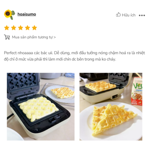 Thuận tiện hơn khi làm các loại bánh ăn vặt cực ngon