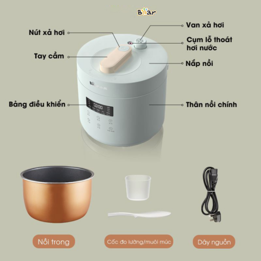 nồi áp suất Bear 2.5l SB-AS25L