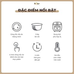 Nồi cơm điện Bear 3L SB-NC30A