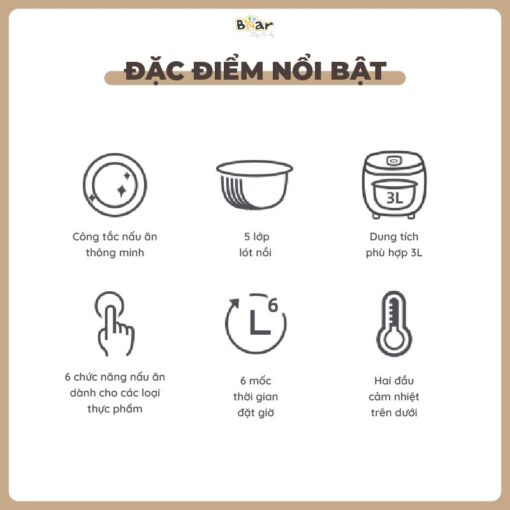 Nồi cơm điện Bear 3L SB-NC30A