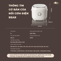 Nồi cơm điện Bear 3L SB-NC30A