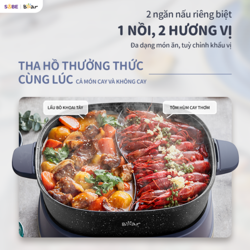 Nồi lẩu Bear 6L SB-NL60U