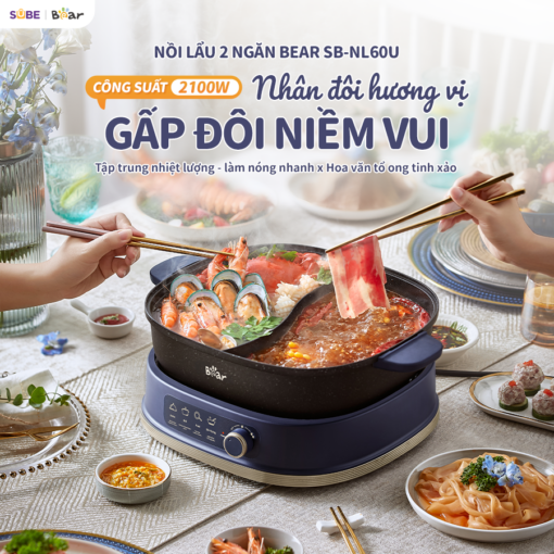 Nồi lẩu Bear 6L SB-NL60U