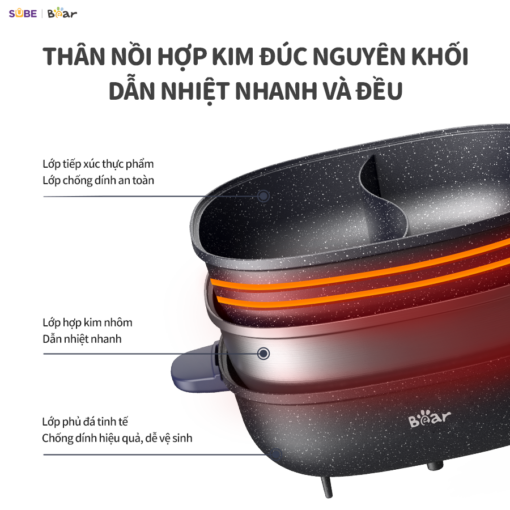 Nồi lẩu Bear 6L SB-NL60U