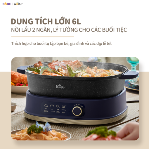 Nồi lẩu Bear 6L SB-NL60U