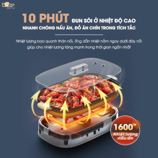 Bếp lẩu nướng Bear SB-NL45K