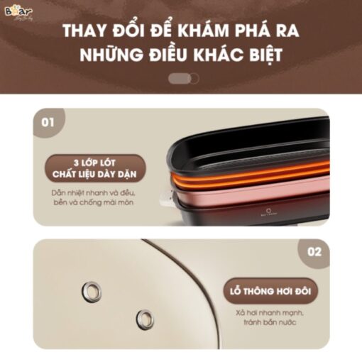 Bếp lẩu nướng Bear SB-NL45K