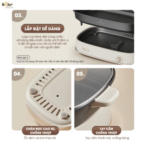 Bếp lẩu nướng Bear SB-NL45K