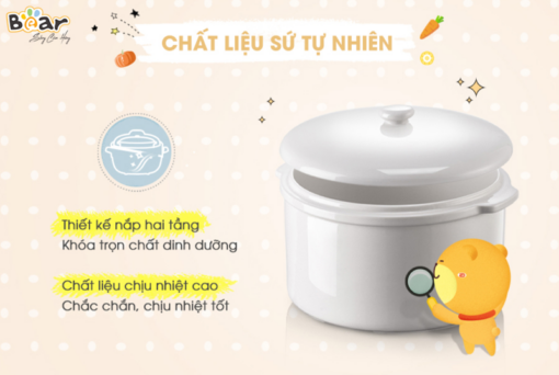 nồi nấu chậm bear 2.5l sube003