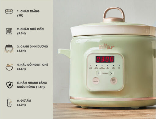 Nồi nấu chậm Bear 2L SB-NNC20