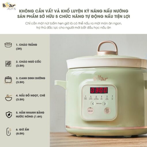 Nồi nấu chậm Bear SB-NNC20