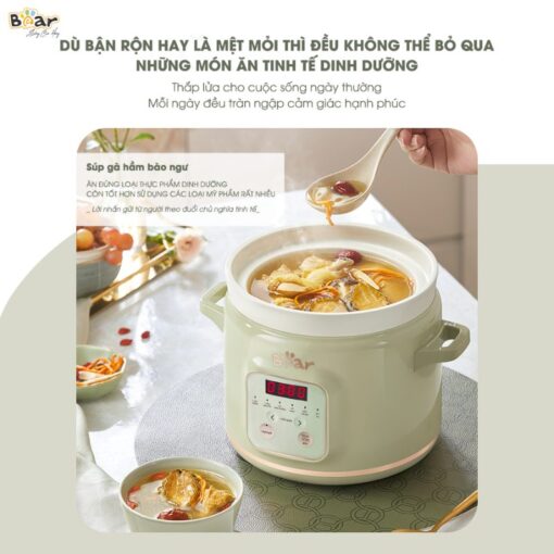 Nồi nấu chậm nấu canh súp thơm ngon, bổ dưỡng