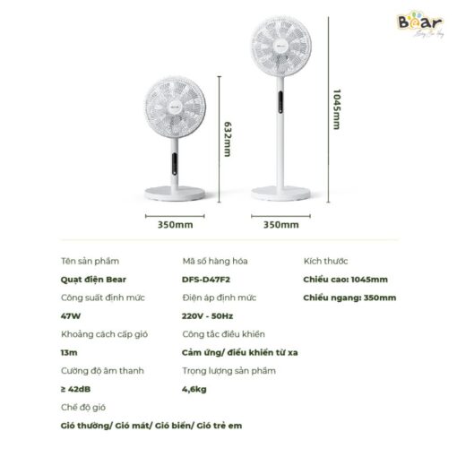 Quạt cây Bear DFS- D47F2
