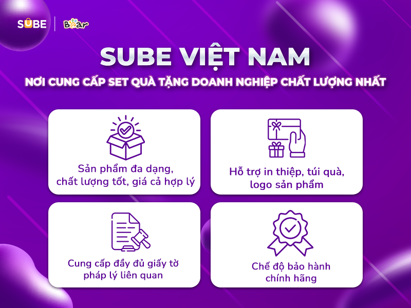 SUBE Việt Nam - Nơi cung cấp set quà tặng doanh nghiệp chất lượng nhất