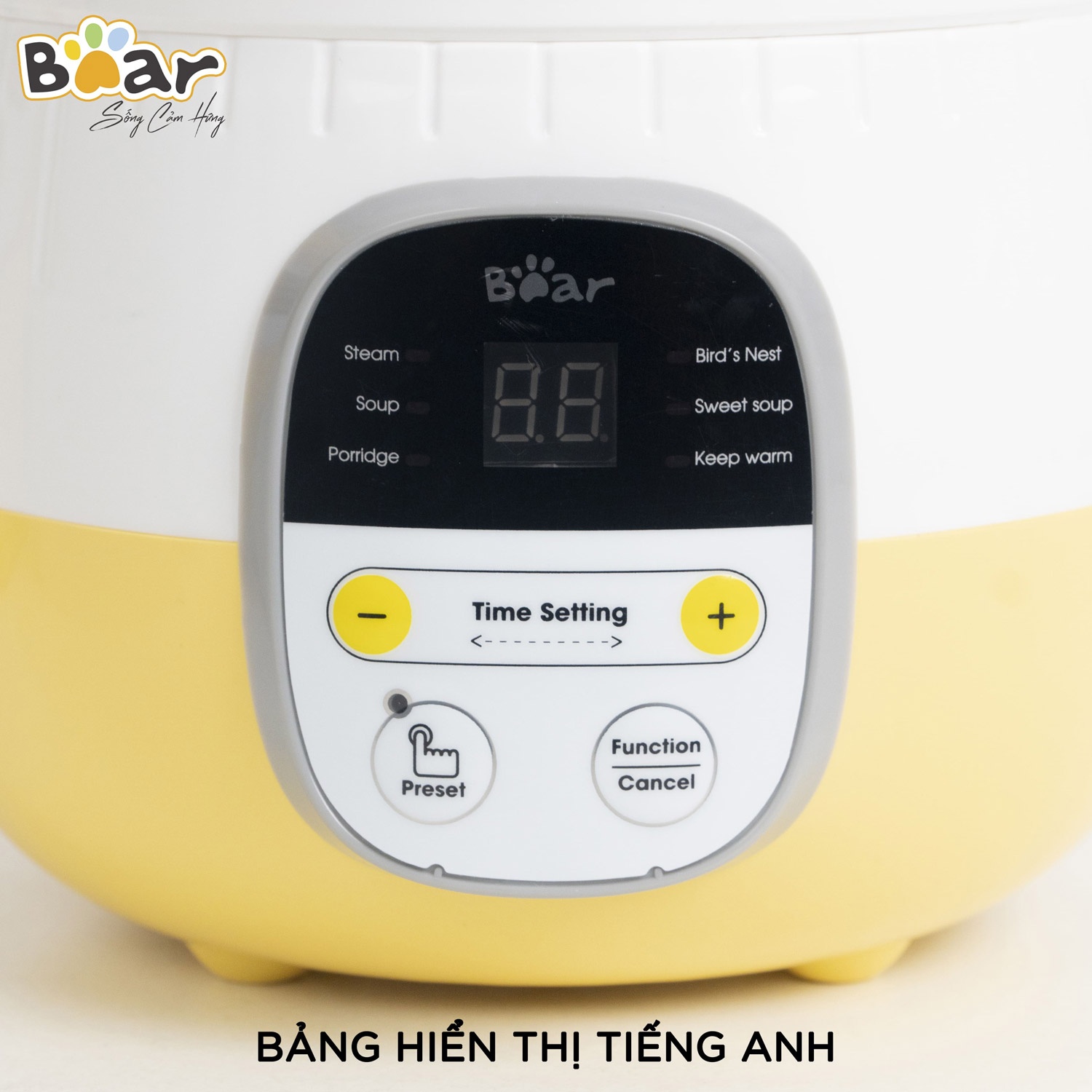 cách dùng nồi nấu chậm bear bản quốc tế