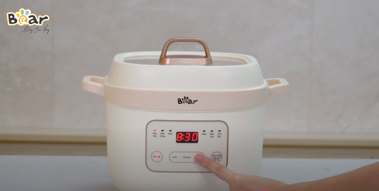 cách sử dụng nồi nấu chậm Bear
