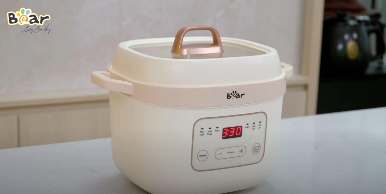 cách sử dụng nồi nấu chậm Bear