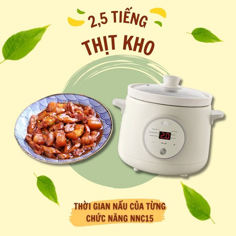 Công dụng nồi nấu chậm - Kho thịt đậm đà