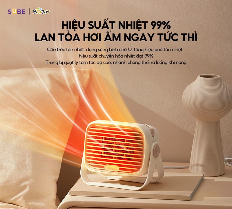 máy sưởi gốm bear