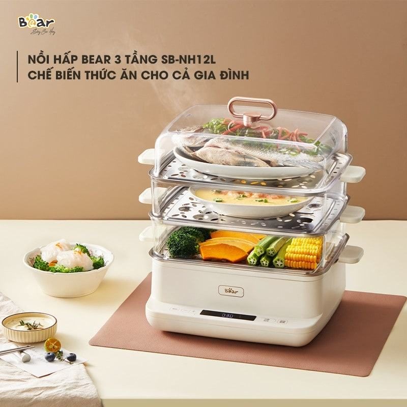 Nồi hấp Bear