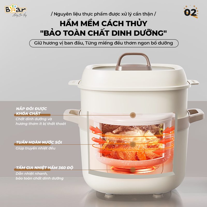 nồi cháo chậm bear