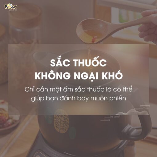 Ấm sắc thuốc Bear SB-AST35