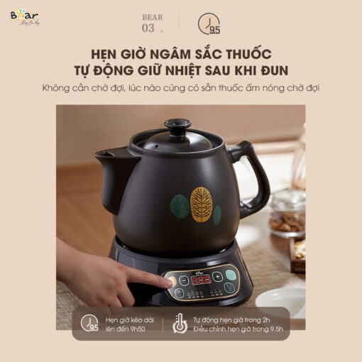 Ấm sắc thuốc Bear SB-AST35