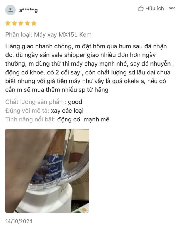 máy xay sinh tố bear