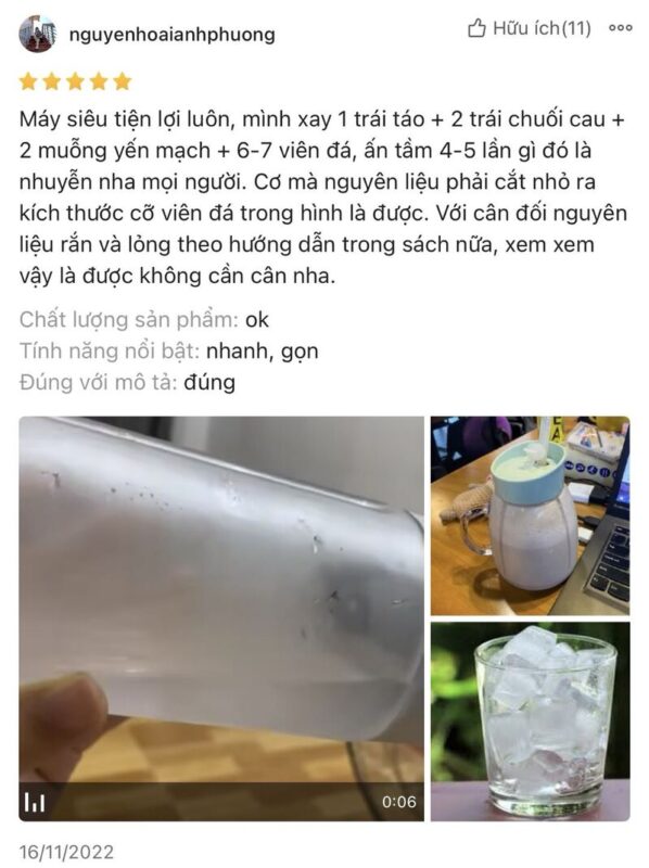 máy xay sinh tố Bear