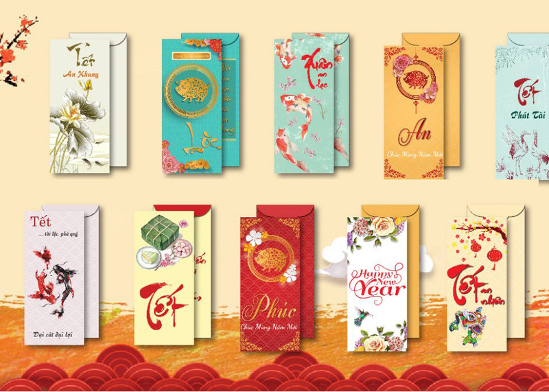 Phong bao lì xì thiết kế độc quyền - món quà may mắn và tài lộc cho nhân viên trong năm mới