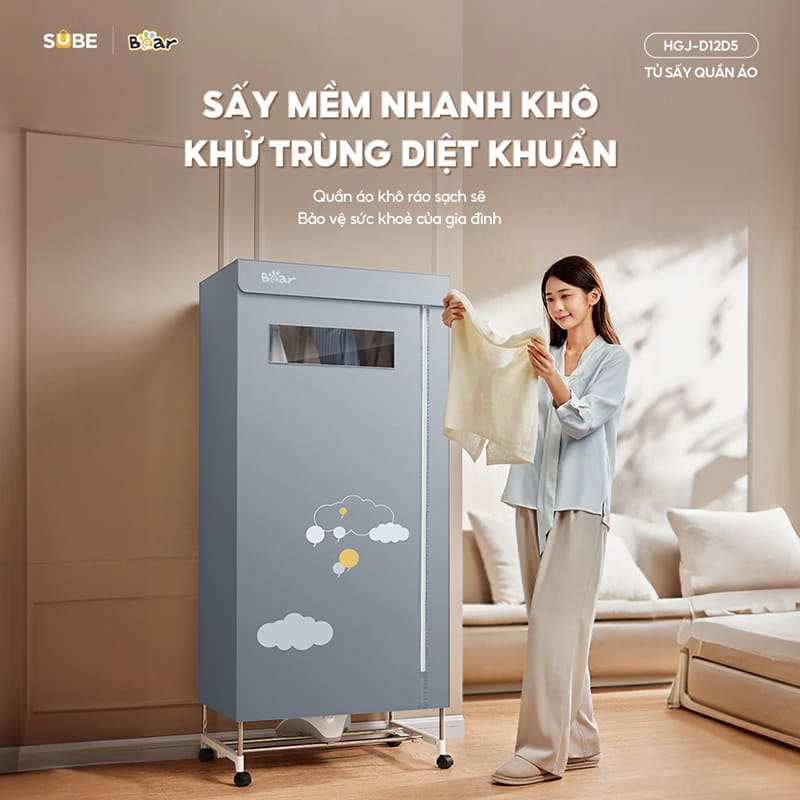 Tặng tủ sấy quần áo Bear cho nhân viên, trao giải pháp cho không gian sống nhỏ