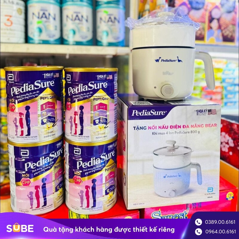 SUBE cung cấp cho PediaSure quà tặng khách hàng được thiết kế riêng