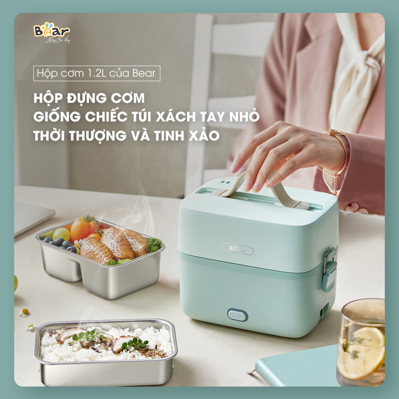 Hộp cơm Bear giúp nhân viên dễ dàng mang cơm trưa ngay từ nhà